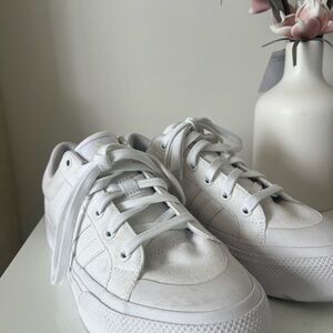 Adidas Classic White Women's platform Sneakers size 9